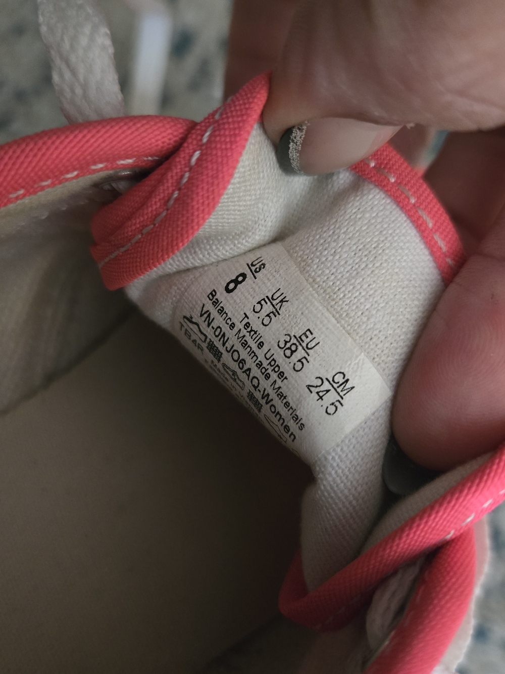 Vans Neon Pink Canvas Lace-Up Sneakers - Picture 5 of 5